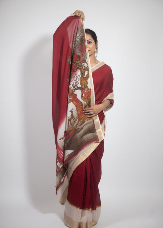 Premium Mysore Silk Crape Saree