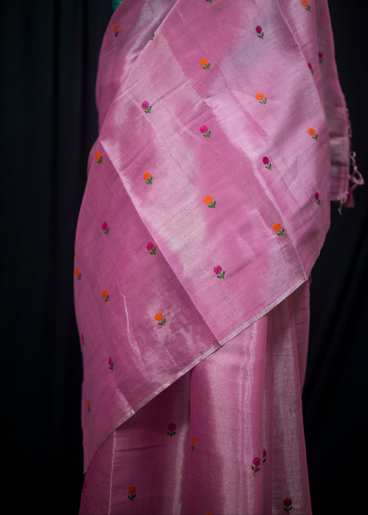 Premium Linen Silk Blend with Shimmer Finish