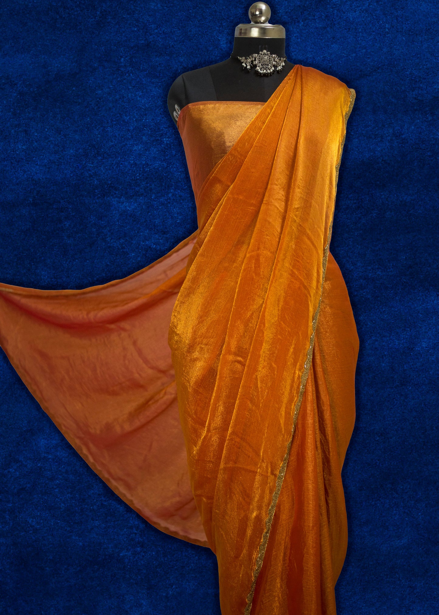 Premium Fendy chiffon soft silk saree with lightweight drape and elegant sheen