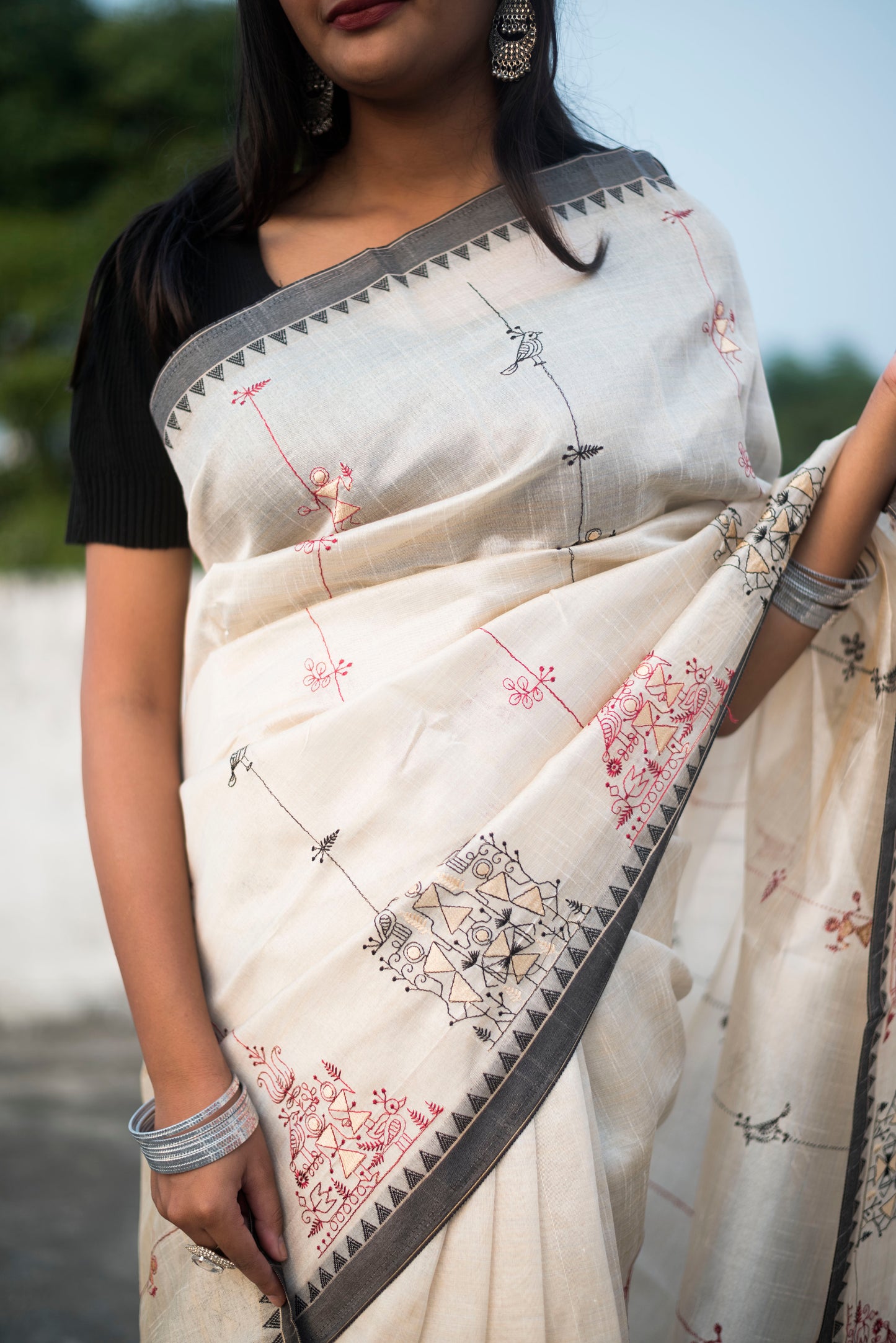 Tussar Khadi Saree