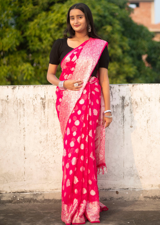 Soft Banarasi Silk Blend