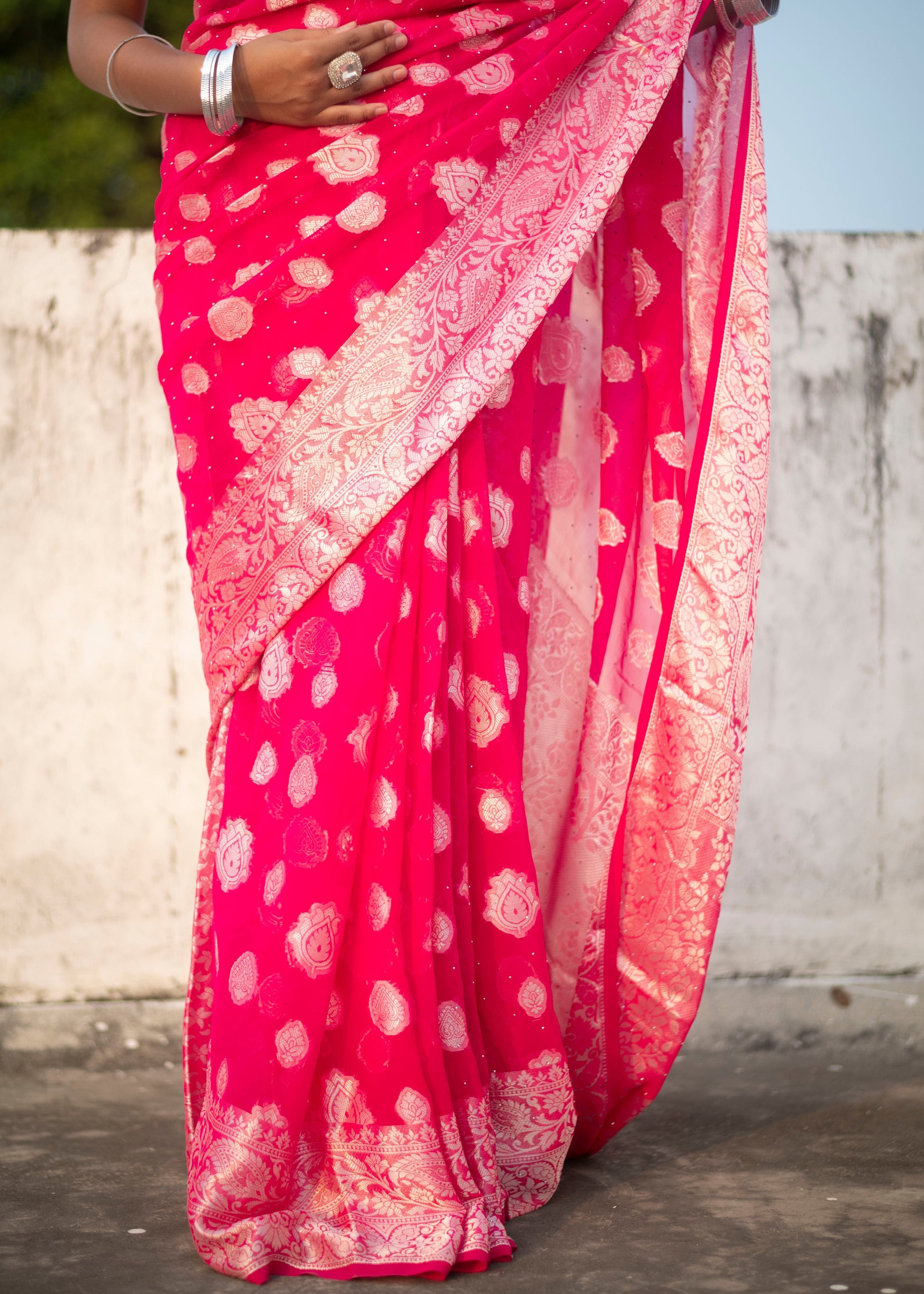 Soft Banarasi Silk Blend