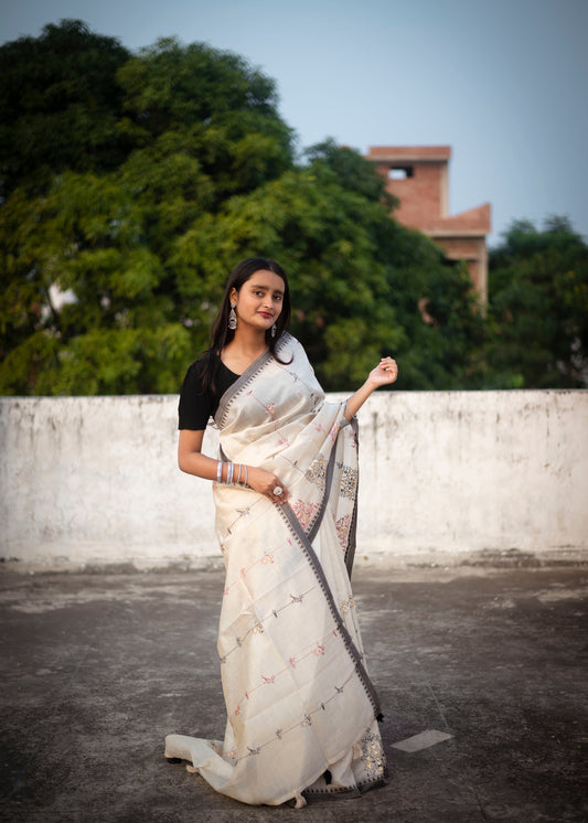 Tussar Khadi Sarees