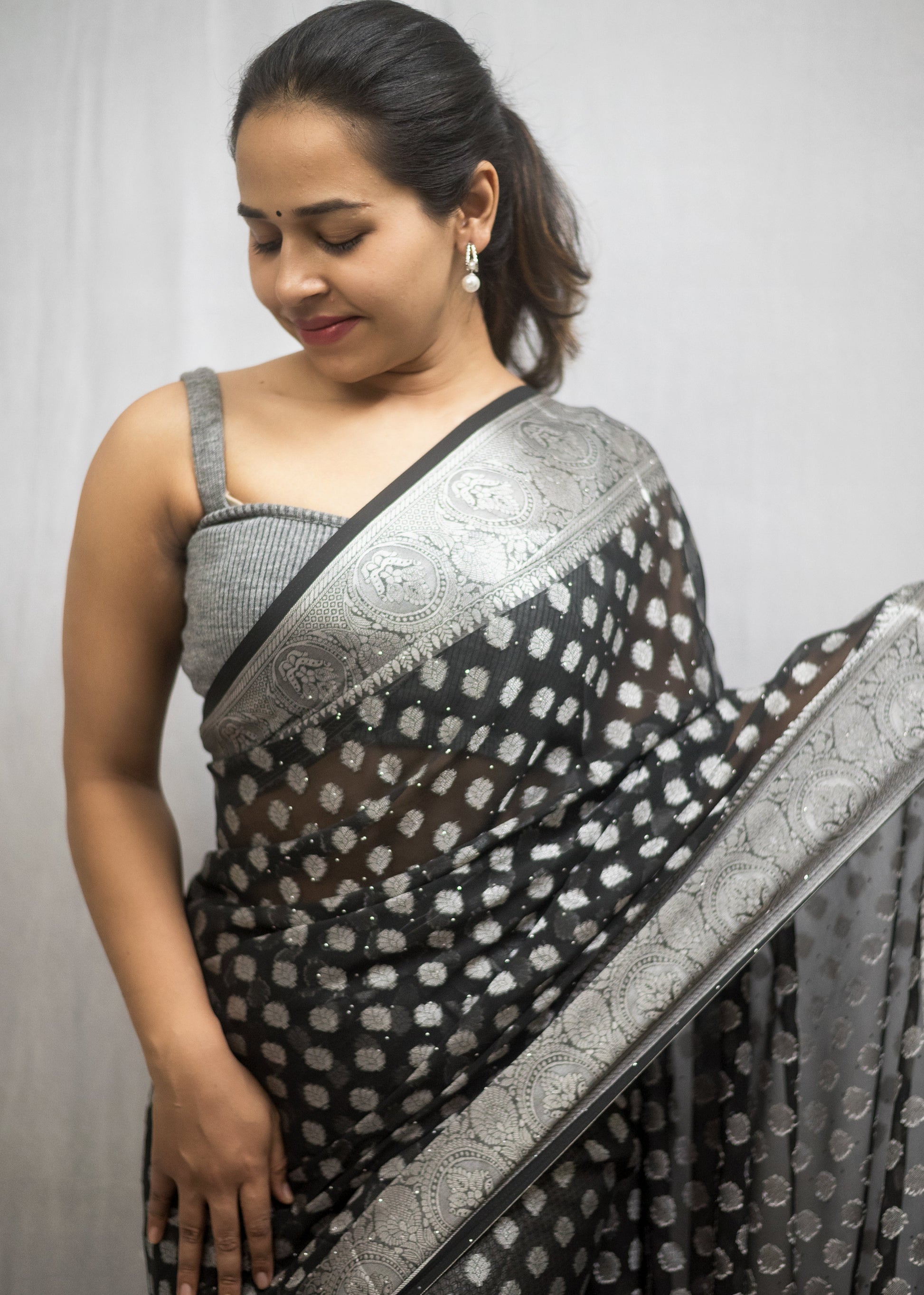 Banarasi georgette saree