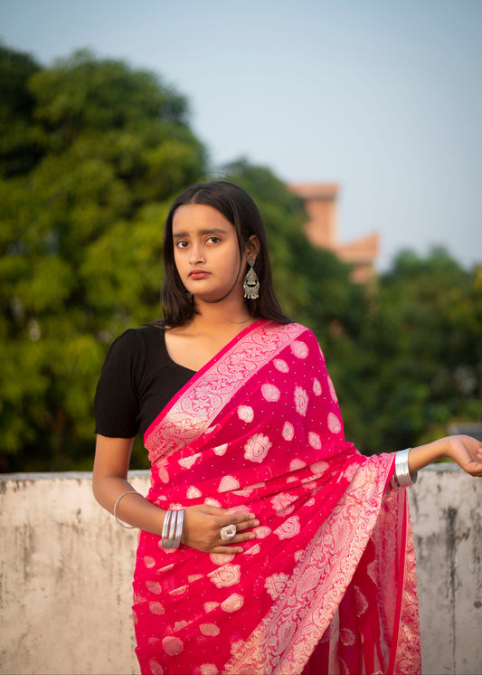 Soft Banarasi Silk Blend