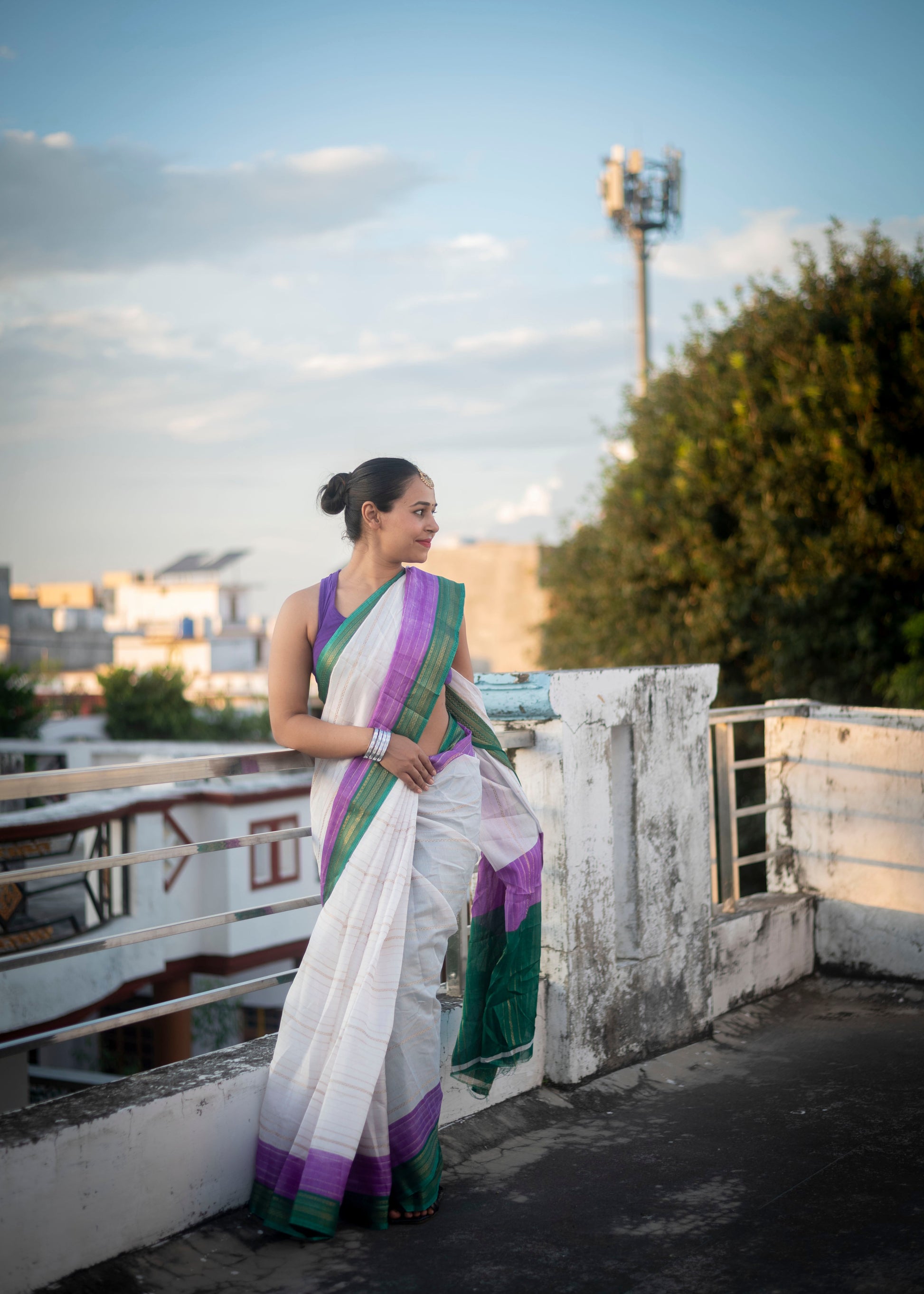 Silk Blend Tangail Saree 